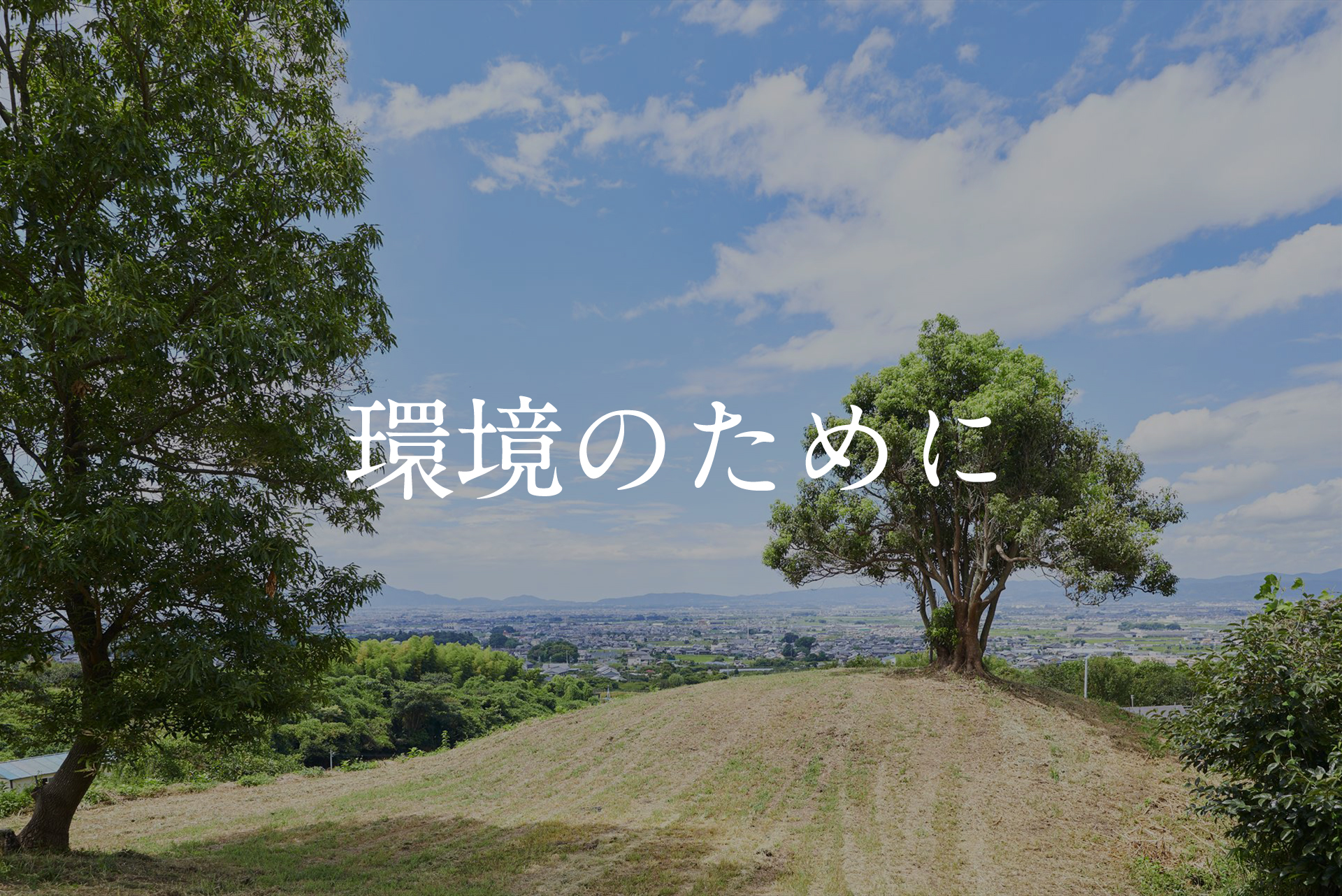 環境のために