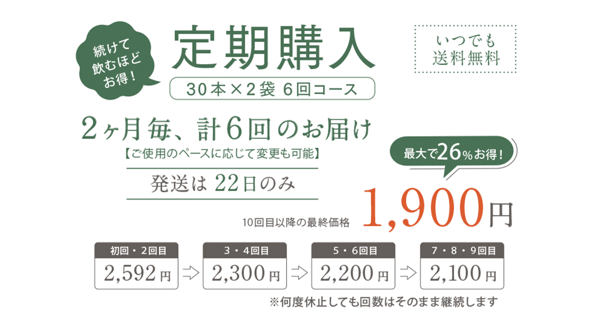 便利でお得なKAKIHAパウダーの定期購入